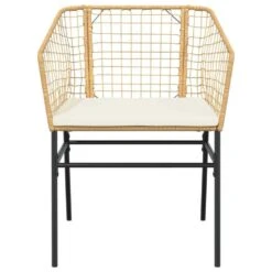 VidaXL - Tuinstoelen - Kussens - Bruin - Poly Rattan - 2 Stuks -VIDAXL Winkel af7af35e7efb4aca9b345cf57cdde212