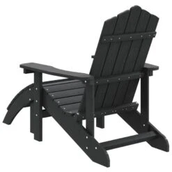 VidaXL - Tuinstoel Adirondack - Antraciet - Polyetheen - Met Voetenbank -VIDAXL Winkel af864f61eee54e19b9898afe1c9b620b