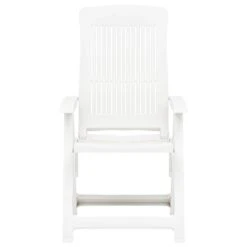 VidaXL Tuinstoelen 2 St Verstelbaar Kunststof Wit -VIDAXL Winkel afb7918c173d4f25a873de56f4431f32