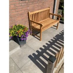 VDG Teak Houten Tuinbank Bison - 120 Cm -VIDAXL Winkel b152c026b05249ca8fde02ee1912a7e9