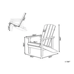 Beliani Tuinstoel ADIRONDACK - Blauw Kunsthout -VIDAXL Winkel b1dca6eae8c046c1ab2ab29a78f40329