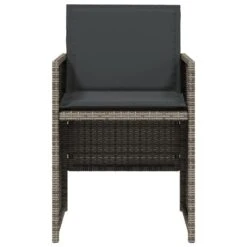 VidaXL - Tuinstoelen Met Kussens - Grijs - Poly Rattan - 4 Stuks -VIDAXL Winkel b4bfbefb60284da7ad11b0d9c060d6d9