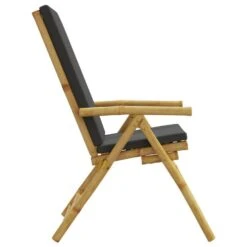 VidaXL - Inklapbaar Tuinstoelen - Kussens - Bruin - Bamboe - 2 Stuks -VIDAXL Winkel b56ff3c8fd3d40f6ad98a9fe1ef2d70e