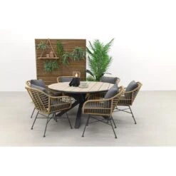 Garden Impressions Margriet Naturel / Edison 148 Cm. - Ronde Tuinset 23 Garden Impressions Margriet Naturel / Edison 148 Cm. - Ronde Tuinset -VIDAXL Winkel b635903905df4b6d96c257573b962189