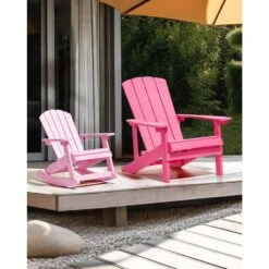 ADIRONDACK - Tuinstoel - Roze - Kunsthout -VIDAXL Winkel b7b5123accc64579addb828c798fcf57