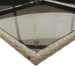 VidaXL - 4-zits Tuinset Donkergrijs Kussens - Grijs - Poly Rattan - 110x106 Cm 12 VidaXL - 4-zits Tuinset Donkergrijs Kussens - Grijs - Poly Rattan - 110x106 Cm -VIDAXL Winkel b8ba5426a23748948d72e021cb10d3fb