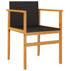 VidaXL - Tuinstoelen - Zwart - Poly Rattan - 2 Stuks -VIDAXL Winkel bb91bf81d5084365be0f1030f697d516