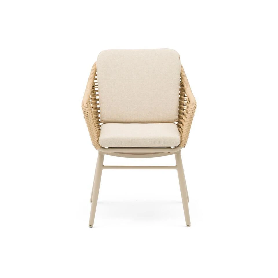 Tuinset 4 Personen 130 Cm Aluminium/rope Taupe Coco Antoni/Montana 6 Tuinset 4 Personen 130 Cm Aluminium/rope Taupe Coco Antoni/Montana - Afbeelding 4