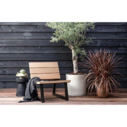 WOOOD Banco Tuinstoel - Hout/Metaal - Nature - 78x68x82 -VIDAXL Winkel bd1abee66b394d3bad0bb00747c61979