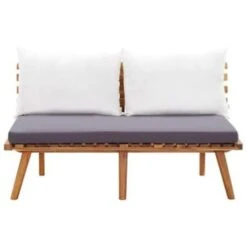 VidaXL Tuinbank Met Kussens 115 Cm Massief Acaciahout -VIDAXL Winkel becde7631613433abdd9352666de8ad4