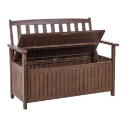 SOVANA - Tuinbank - Donkerhout/Wit - Acaciahout -VIDAXL Winkel c0c605d7c78b40a1867ab824b6a041e3