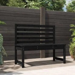 VidaXL - Tuinbank - Zwart - Grenenhout - 109 Cm -VIDAXL Winkel c154250673924aeaa8a471a7d2b7c6b4