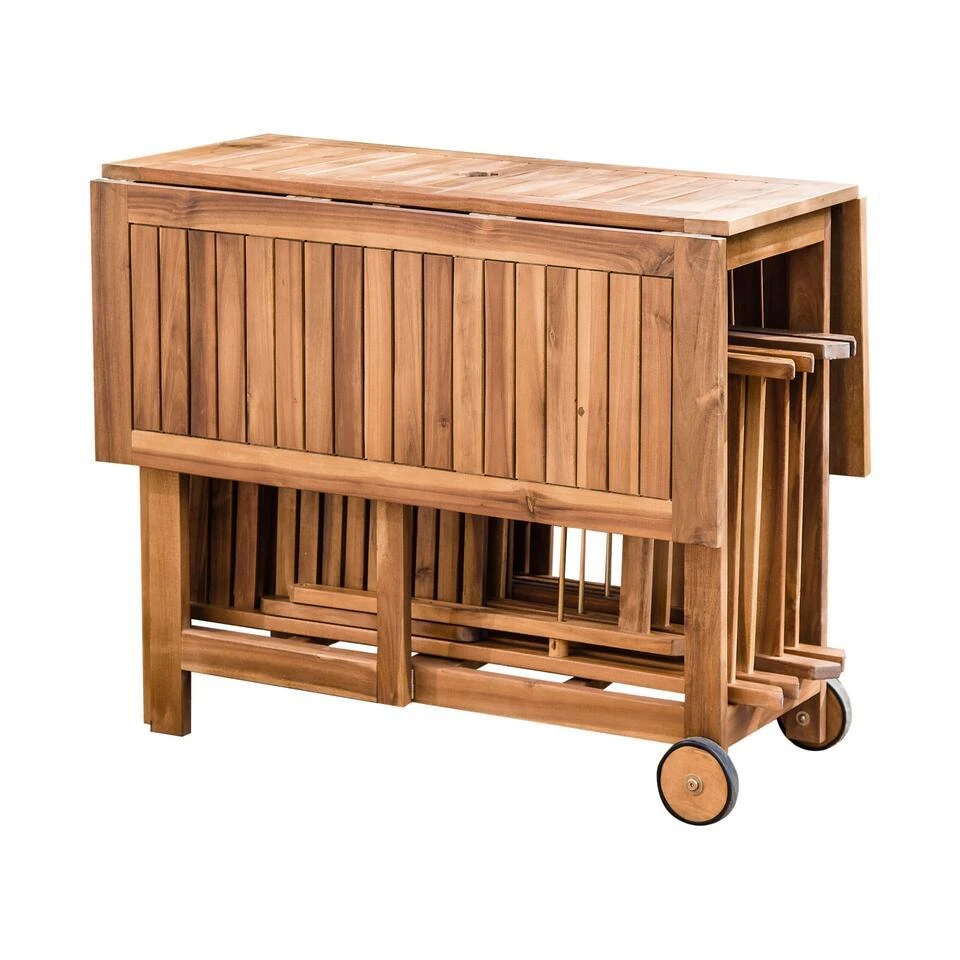 FRASSINE - Tuinset - Lichtbruin - Acaciahout 9 FRASSINE - Tuinset - Lichtbruin - Acaciahout - Afbeelding 7