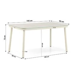 Tuinset 4 Personen 160 Cm Aluminium/rope Taupe Lifestyle Garden Furniture -VIDAXL Winkel c28c11a25d5240eb817944fdb9191b6e 1