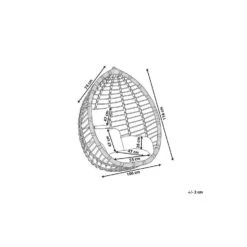 Beliani Hangstoel TOLLO - Zwart Pe Rotan -VIDAXL Winkel c2c212de05834b839bec0a93aca77cca