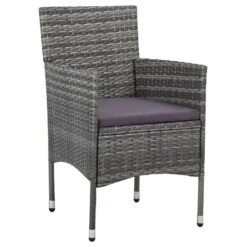 VidaXL Tuinstoelen 2 St Poly Rattan Grijs 7 VidaXL Tuinstoelen 2 St Poly Rattan Grijs -VIDAXL Winkel c3cb77f96cb44d82ae23698ee09f25aa