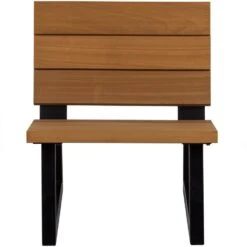 WOOOD Banco Tuinstoel - Hout/Metaal - Nature - 78x68x82 -VIDAXL Winkel c61ee050da5f4fe5864c2adcc3f40203