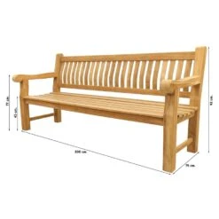 VDG Teakhouten Tuinbank Patrick XL - 200 Cm -VIDAXL Winkel c69b4357eca2431a8f9982106933b2f2