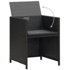 VidaXL - Tuinstoelen - Kussens - Zwart - Poly Rattan - 4 Stuks -VIDAXL Winkel cc08c53e90924c6989bcec7731bb2af3