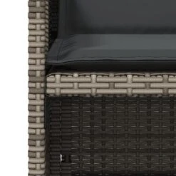 VidaXL - Tuinstoelen Met Kussens - Grijs - Poly Rattan - 4 Stuks -VIDAXL Winkel cc0eb7156e584ad7a80f0e4b315baeb6