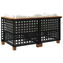 VidaXL - Tuinbank - Zwart - Poly Rattan - 2 Stuks -VIDAXL Winkel ccd400529b9f4c2ba39175b40a7c42db
