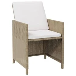 VidaXL - Tuinstoelen - Kussens - Beige - Poly Rattan - 4 Stuks 14 VidaXL - Tuinstoelen - Kussens - Beige - Poly Rattan - 4 Stuks -VIDAXL Winkel ccef0a93d6794ef3b69fc69c7f4931e8 1