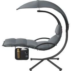 Tectake Hangstoel Elaria Met Zonnedak En Zijvak, Grijs -VIDAXL Winkel cd7a1dd3cbb747cfbcba8d69b582b499