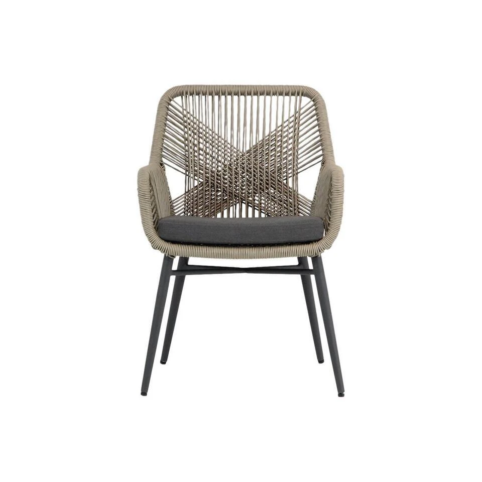 Tuinset 4 Personen 180 Cm Aluminium/wicker Taupe Lifestyle Garden Furniture 7 Tuinset 4 Personen 180 Cm Aluminium/wicker Taupe Lifestyle Garden Furniture - Afbeelding 5