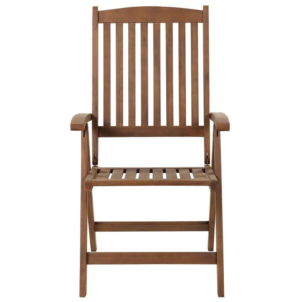 AMANTEA - Tuinset Voor 6 - Donkere Houtkleur/Grijs - Acaciahout 14 AMANTEA - Tuinset Voor 6 - Donkere Houtkleur/Grijs - Acaciahout - Afbeelding 12