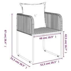 VidaXL - 5-delige Tuinset Met Kussens - Zwart PE Rattan En Staal - 160x80 Cm 22 VidaXL - 5-delige Tuinset Met Kussens - Zwart PE Rattan En Staal - 160x80 Cm -VIDAXL Winkel d1d0eebc89b4416ea565848ea1d7f72e