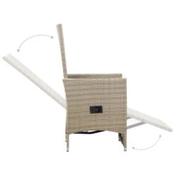 VidaXL - Tuinstoelen - Beige - Poly Rattan - 2 Stuks - Met Kussens -VIDAXL Winkel d3a9ed7c97dd4bed84c0c5c0731708b9