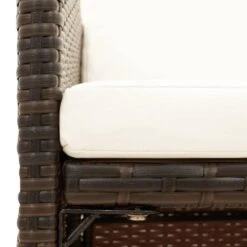 VidaXL - Diningstoelen - Kussens - Bruin - Poly Rattan - 4 Stuks - 52x56x85 Cm -VIDAXL Winkel d3c634aee4c34e0fab4f90e1299823ec