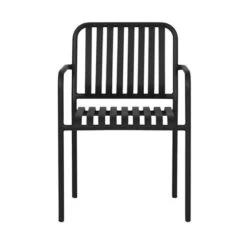 Lisomme Zahra Metalen Tuinstoel Zwart - Met Armleuningen -VIDAXL Winkel d3f78f9af0c0415db77f5d2599bbbf3e