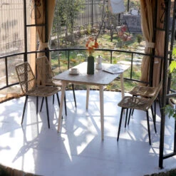 Set Van 4 Metalen En Rotan Tuinstoelen -VIDAXL Winkel d45e359b2e954d32af73f6162a2346e6