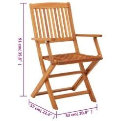 VidaXL - Tuinstoelen - Bruin - Eucalyptushout - 4 Stuks - Inklapbaar -VIDAXL Winkel d4cf59b7ec9e4cd49d9fb57466d3f009