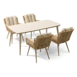 Tuinset 4 Personen 180 Cm Aluminium/wicker Taupe Coco Custa/Vienna -VIDAXL Winkel d4e82bf2d49f4b3a9d11038cafac1e21