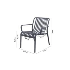 Stripe Loungestoel - Antraciet 13 Stripe Loungestoel - Antraciet -VIDAXL Winkel d836988b98f241558a0284fee615a70e
