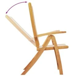 VidaXL - Tuinstoelen - Inklapbaar - Massief Acaciahout En Textileen - 4 Stuks -VIDAXL Winkel d8cb6a7166204a86a279ecbd2d18d062