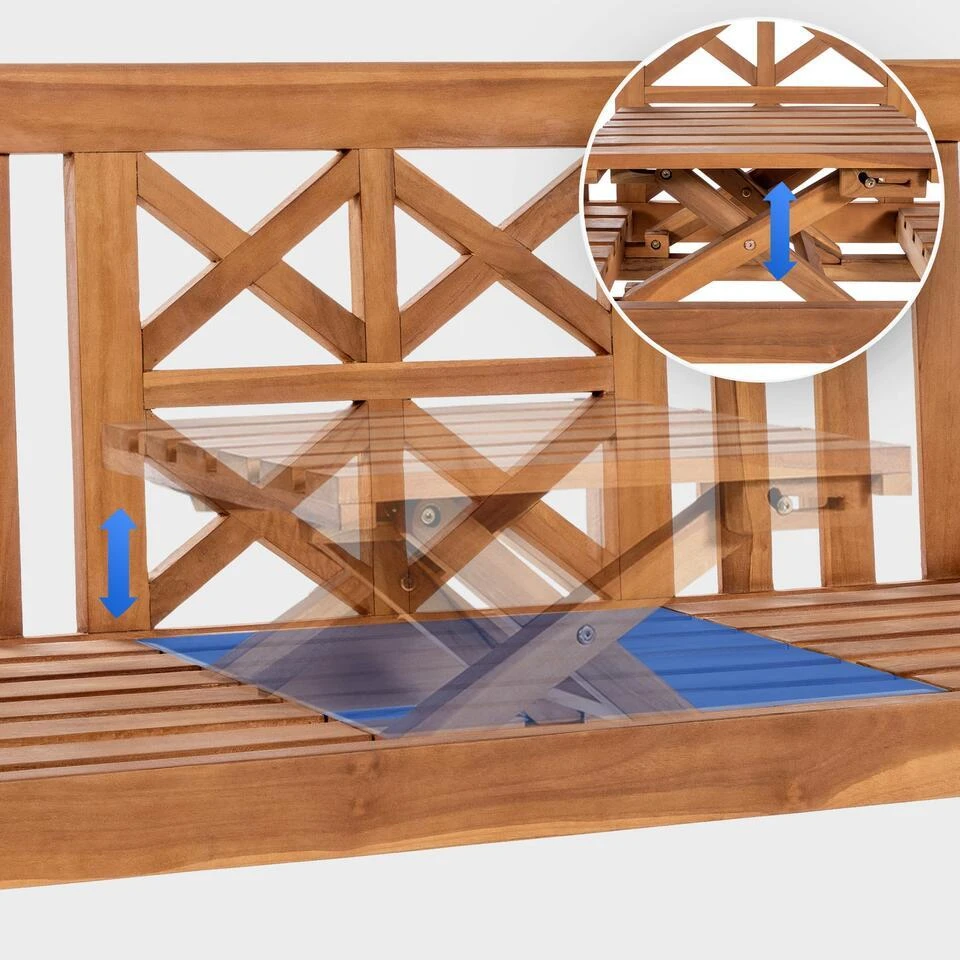 CLP Teakbank Luka 150 Cm 6 CLP Teakbank Luka 150 Cm - Afbeelding 4