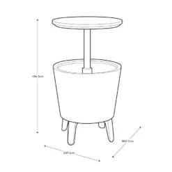 Keter Coolbar Partytafel - 49.5x49.5x57cm - Groen -VIDAXL Winkel dc896866415e4a1b97a94a9032b41b6a