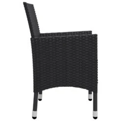 VidaXL - 5-delige Tuinset - Zwart - Poly Rattan En Hout - 85x85 Cm -VIDAXL Winkel de7b08f503624f07b9dae489b62748ad