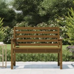 VidaXL - Tuinbank - Honingbruin - Grenenhout - 109 X 48 X 91.5 Cm -VIDAXL Winkel df31fb0288324b52baee3c9090f6f951