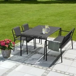 Lisomme Zahra Metalen Tuinstoel Zwart - Met Armleuningen -VIDAXL Winkel e04a77ed97eb44fc8ecc070e63332f26