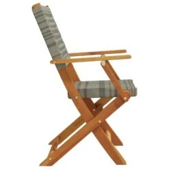 VidaXL - Tuinstoelen - Grijs - Massief Acaciahout En Poly Rattan - 2 Stuks -VIDAXL Winkel e0e41ec343a84534a702d21833d157e4