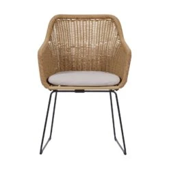 Lisomme Loki Rotan Tuinstoel Naturel - Met Zitkussen -VIDAXL Winkel e1b28758a1754618804c377c33e3078f