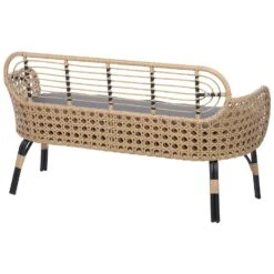 PRATELLO - Tweezitsbank - Natuurlijk - PE Rotan -VIDAXL Winkel e2d23b7f646044f0b98a44f6cdf62f66