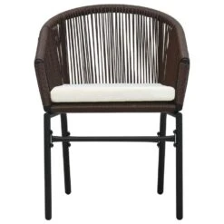 VidaXL Tuinstoelen 2 St PE-rattan Bruin -VIDAXL Winkel e36883c2a11f4b89bafa19fdaa9438d3