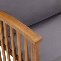 VidaXL Tuinbank Met Kussens 119 Cm Massief Acaciahout -VIDAXL Winkel e48befbe8355466288d0a9584d0bbc46