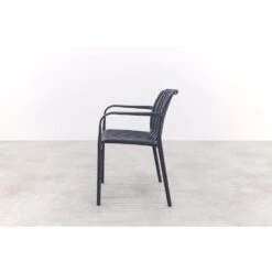 Stripe Stapelbare Tuinstoel - Antraciet -VIDAXL Winkel e4cc0568c2c6488fb1a59a953b559e69