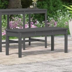 VidaXL - Tuinbank - Grijs - Massief Grenenhout - 109x44x45 Cm 12 VidaXL - Tuinbank - Grijs - Massief Grenenhout - 109x44x45 Cm -VIDAXL Winkel e4fe0212623649a4973e2478d8d7953b